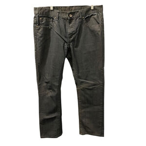 Request Jeans Premium Y2K Men's Size 36x30 Dark Gray Straight Leg Studded Denim